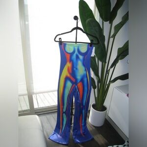 Neon body silhouette jumper